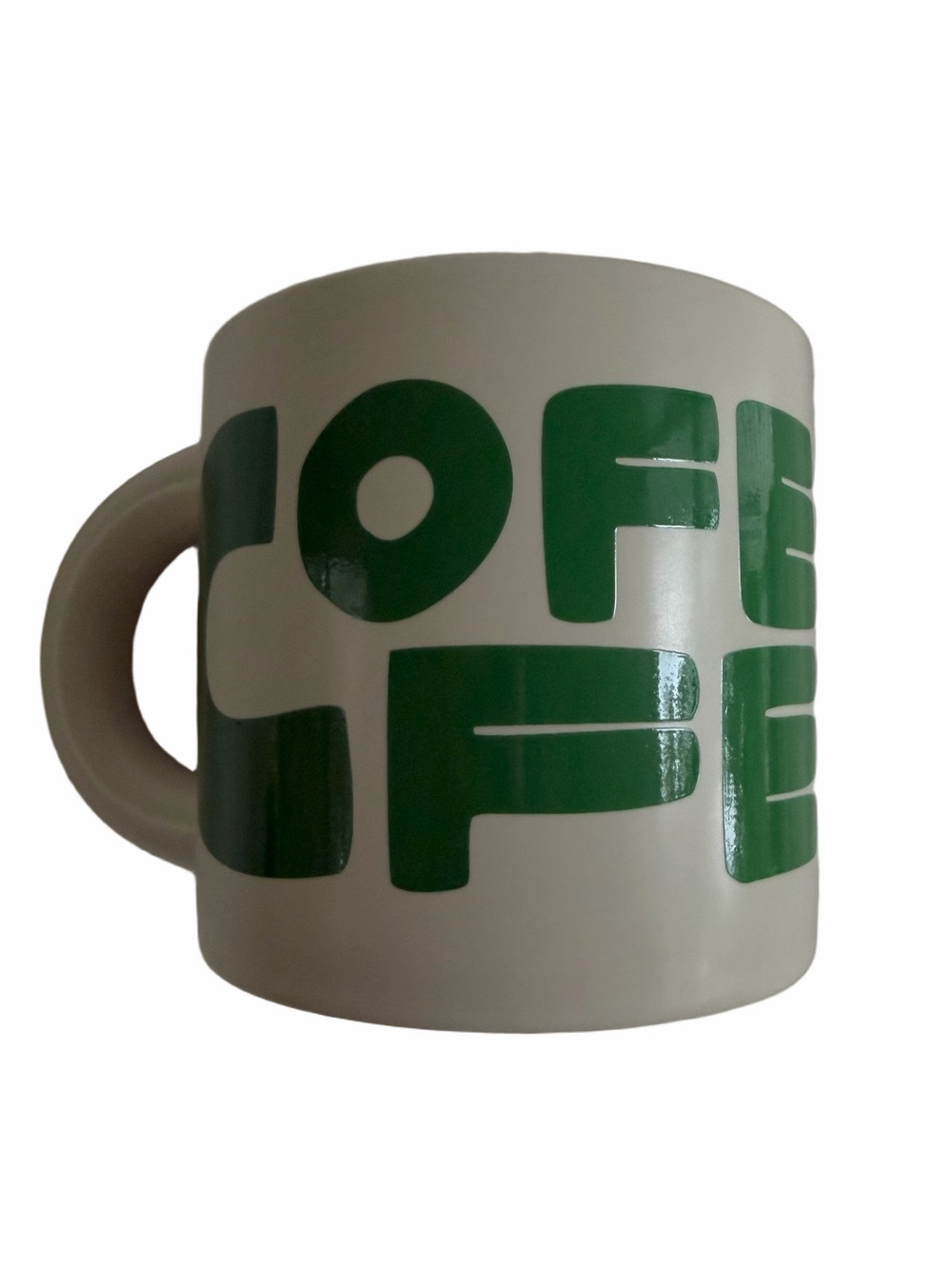 NEW Starbucks Coffee For All Green
Typography Ceramic Mug 12 Oz